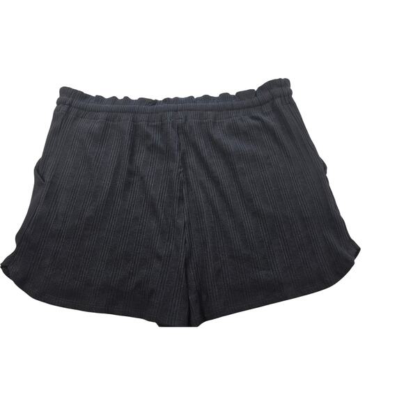 NWT vitamin A tencell lycra ribbed drawstring pocket minimalist shorts XL black - Picture 4 of 11